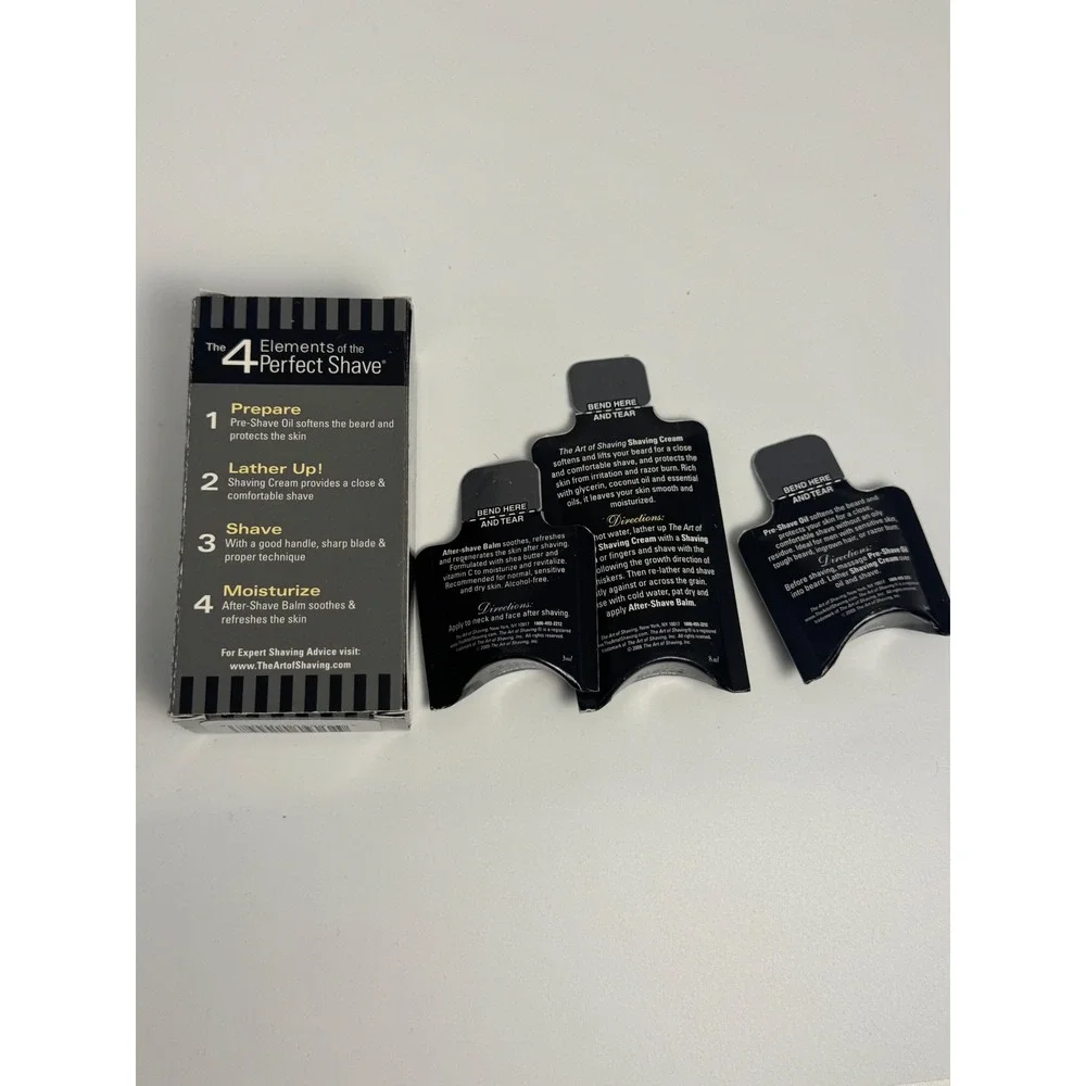 NEW The Art of Shaving The Perfect Shave Travel Set (3 piece set)